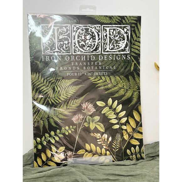 Fronds - IOD Transfer Pad - Four 12"x16" Sheets - Brand New - Picture 1 of 2